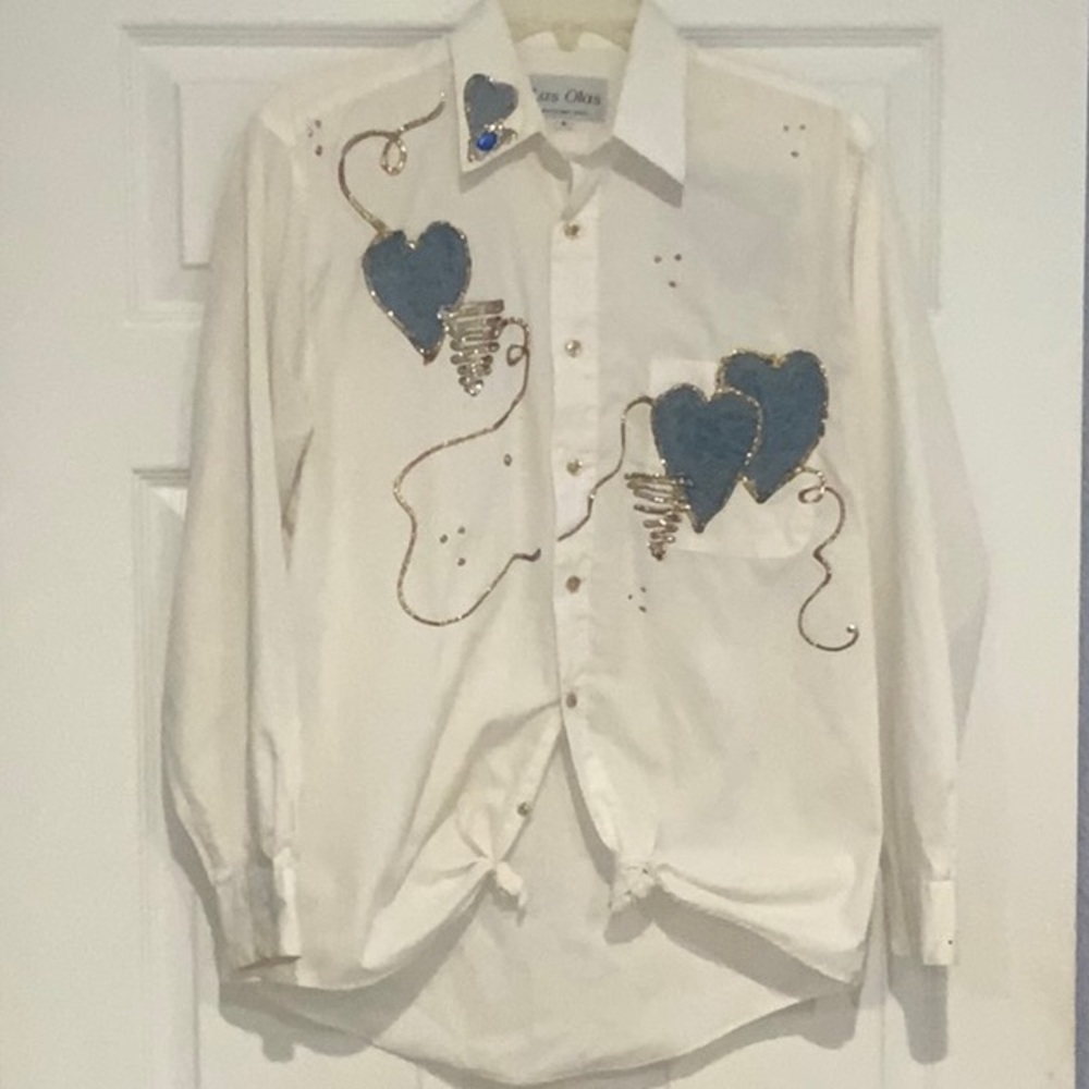 Blouse with added bling S